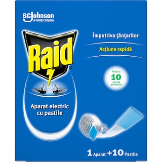 Raid | Aparat electric cu pastile impotriva tantarilor