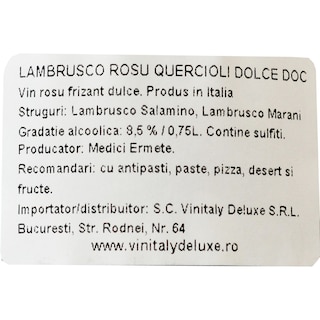 Medici Ermete | Vin rosu frizante Lambrusco 0.75l