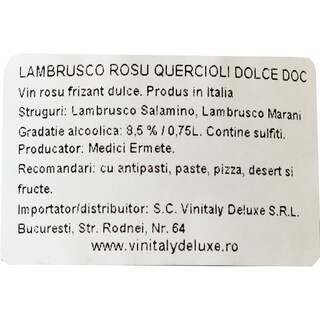 Medici Ermete | Vin rosu frizante Lambrusco 0.75l