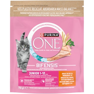 Purina One | Hrana uscata pentru pui de pisica, cu pui si cereale integrale 750g
