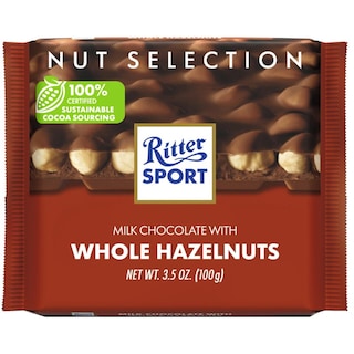 Ritter Sport | Ciocolata cu lapte cu alune intregi 100g