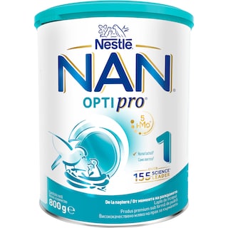 NAN Optipro | Lapte praf de inceput NAN OPTIPRO 1, 0-6 luni 800g