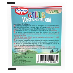 Dr. Oetker | Gallus | Vopsea verde, 10 oua