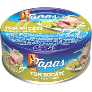 Tapas | Ton bucati ulei de masline 160g