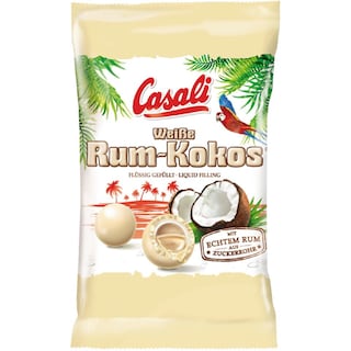 Bomboane de ciocolata alba si rom 100g