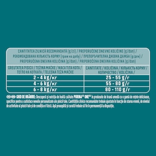 Purina One | Hrana uscata pentru pisici adulte de interior, cu curcan 750g