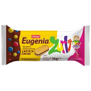 Eugenia | Biscuiti cu crema de lapte si cacao 36g