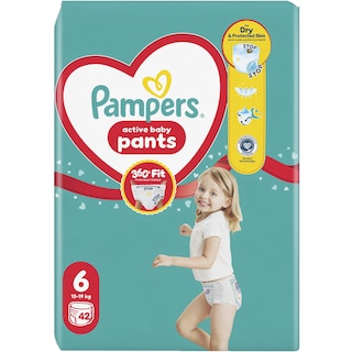 Pampers | Scutece chilotel bebelusi Marimea 6, 13-19 kg, 42 buc