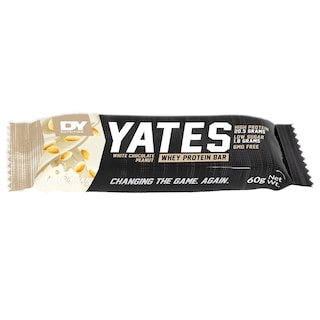 Yates | Baton proteic cu ciocolata alba si arahide 60g