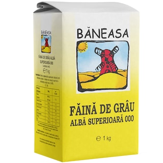 Baneasa | Faina de grau alba 000 superioara 1kg