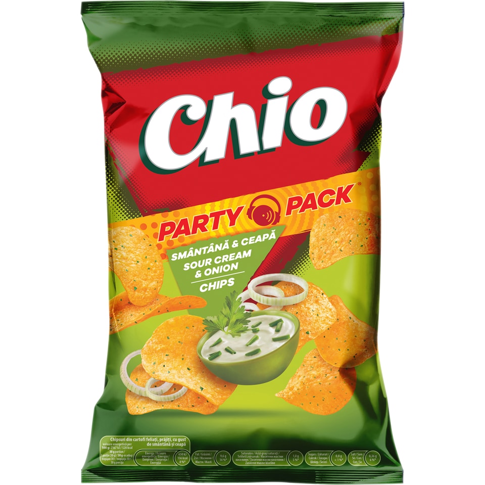 Chipsuri cu gust de smantana si ceapa 170g (cu card Connect)