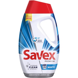 Savex | Detergent lichid White, 24 spalari, 1.08L