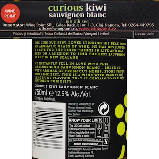 Curious Kiwi | Vin alb 0.75L