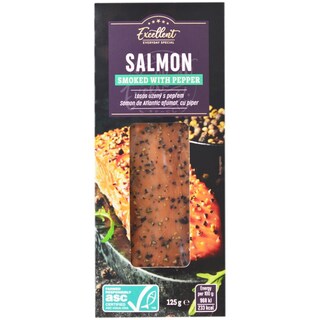 Excellent | Somon de Atlantic afumat cu piper 125g