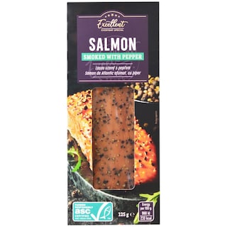 Excellent | Somon de Atlantic afumat cu piper 125g