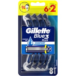 Gillette | Blue3 | Aparat de ras de unica folosinta, 6+2 bucati