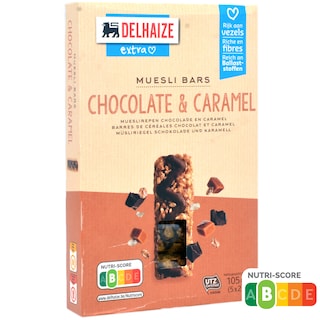 Delhaize | Batoane musli cu ciocolata 105g