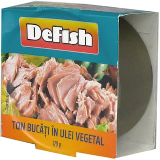 Defish | Ton bucati in ulei 170g