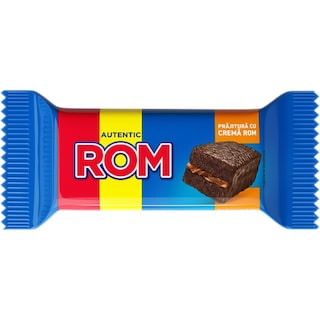 Rom | Prajitura cu crema de rom si glazura cu cacao 35g
