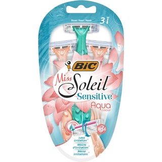 Bic | Miss Soleil Sensitive | Aparat de ras Aqua cu 3 lame 3 bucati