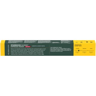Starbucks | Cafea Blonde Espresso Roast decafeinizata, 10 capsule