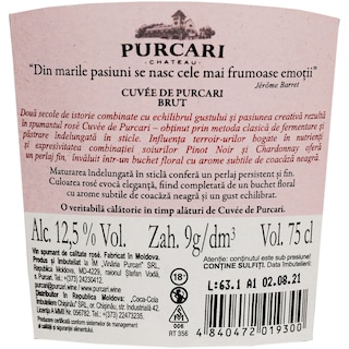 Purcari | Vin spumant Rose 750ml