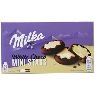 Milka | Mini biscuiti cu ciocolata alba Choco Mini Stars 150g