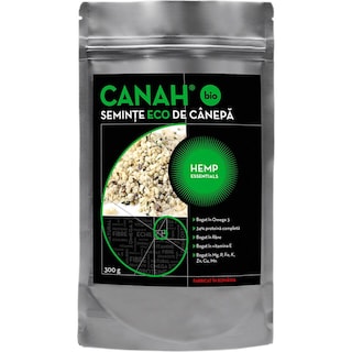 Canah | Seminte decorticate de canepa eco 300g