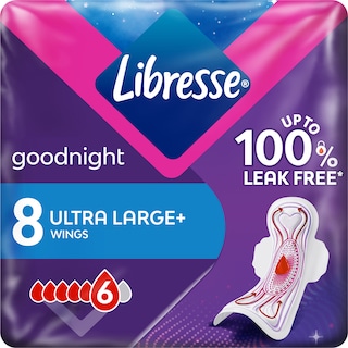 Libresse | Absorbante Goodnight Ultra Large, 8 bucati