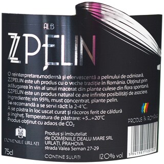 Zzpelin | Pelin Frizzante alb  0.75L