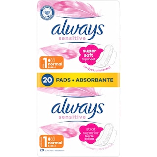 Always | Sensitive | Absorbante Sensitive Normal, 20 bucati