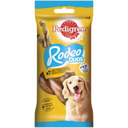 Pedigree | Recompensa pentru caini Rodeo Duos, aroma de pui si sunca 123g