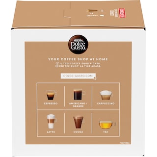 Nescafe | Dolce Gusto | Cafea decofeinizata Cortado Espresso Macchiato, 16 capsule