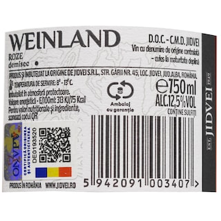 Jidvei | Weinland | Vin roze demisec 0.75L