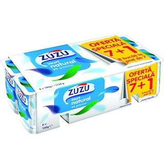 Zuzu | Iaurt natural 3% grasime 8x140g