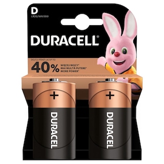 Duracell | Baterii alcaline D LR20 2 bucati