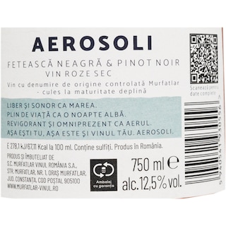 Murfatlar | Aerosoli | Vin roze sec 0.75L