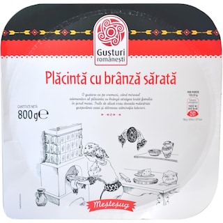 Gusturi romanesti | Placinta cu branza sarata 800g
