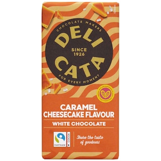 Delicata | Ciocolata alba cu caramel si aroma de cheesecake 150g
