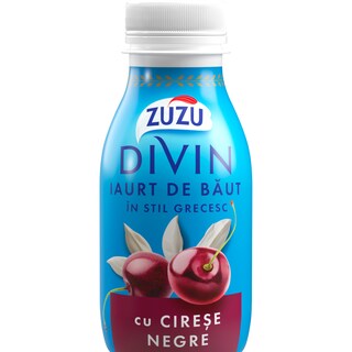 Zuzu | Divin | Iaurt de baut in stil grecesc, cu cirese negre 250g