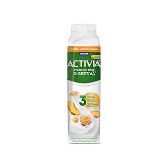 Activia | Iaurt cu piersici si fructul pasiunii 320g