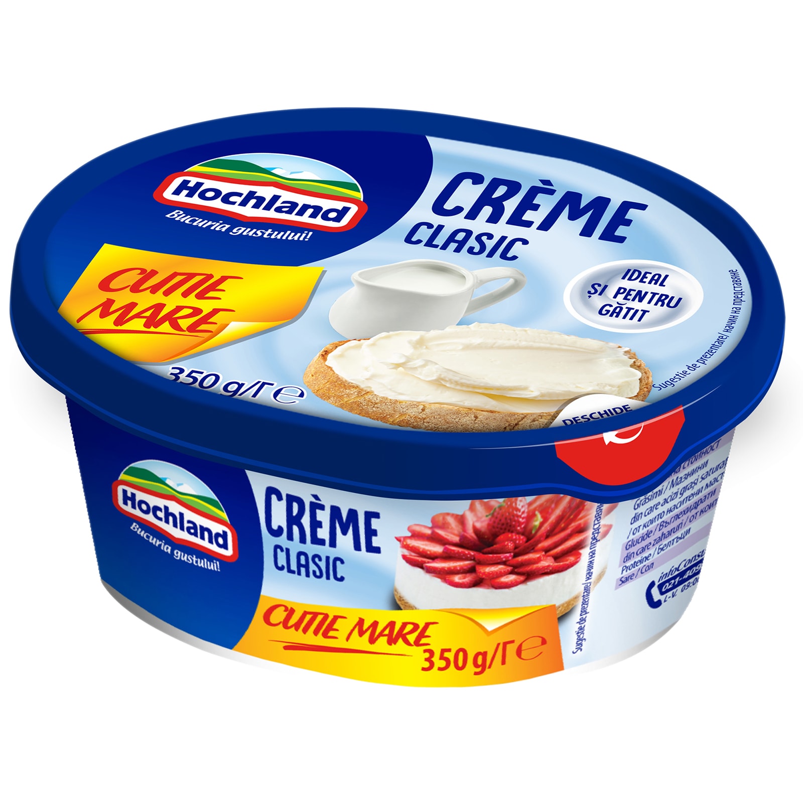 Hochland | Crema de branza proaspata 350g | Mega-image