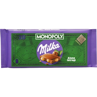 Milka | Ciocolata cu lapte si alune intregi 95g