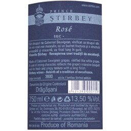 Prince Stirbey | Vin rose  0.75L