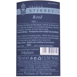 Prince Stirbey | Vin rose  0.75L