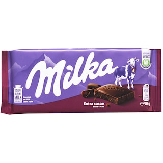 Milka | Ciocolata cu lapte si extra cacao 90g