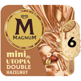 Magnum | Mini | Inghetata mini Utopia Double Hazelnut 6x55ml