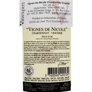 Paul Mas | Vignes de Nicole | Vin alb Chardonnay Viognier 0.75l