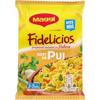 Maggi | Fidelicios | Preparat instant cu fidea si gust de pui 59.2g
