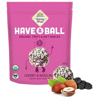 Sunny fruit | Bile energizante bio cu cirese si alune, invelite in cocos 126g